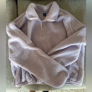 Old Navy Sherpa Quarter Zip / Women’s M Tall / Lavender